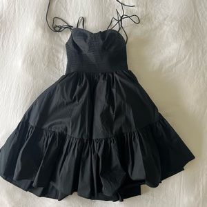 STAUD Landry Smocked Mini Dress